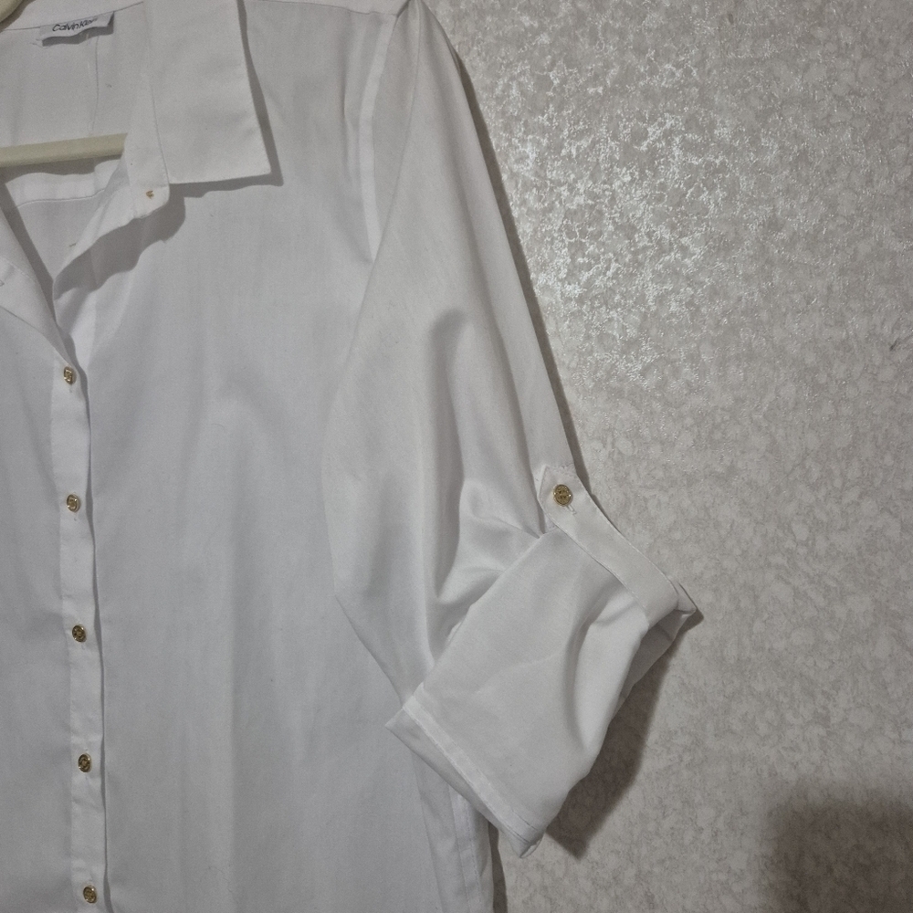 Calvin Klein Crisp White Shirt..size:L - Picture 5 of 11